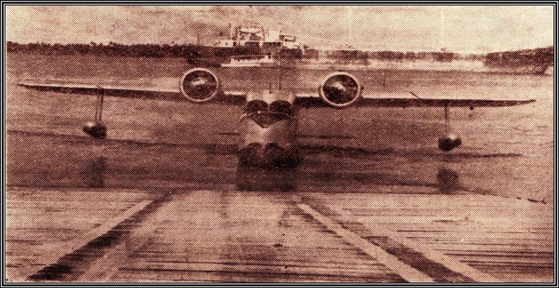 The Grumman Goose (Flying Boat) docking at Ruimveldt wharf – August 29, 1945